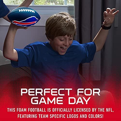 Image of Franklin Sports NFL Football - Kids Foam Football - Soft Junior Size 8.5 inch Ball with 3D Logos - Perfect for Gameday + Tailgates
