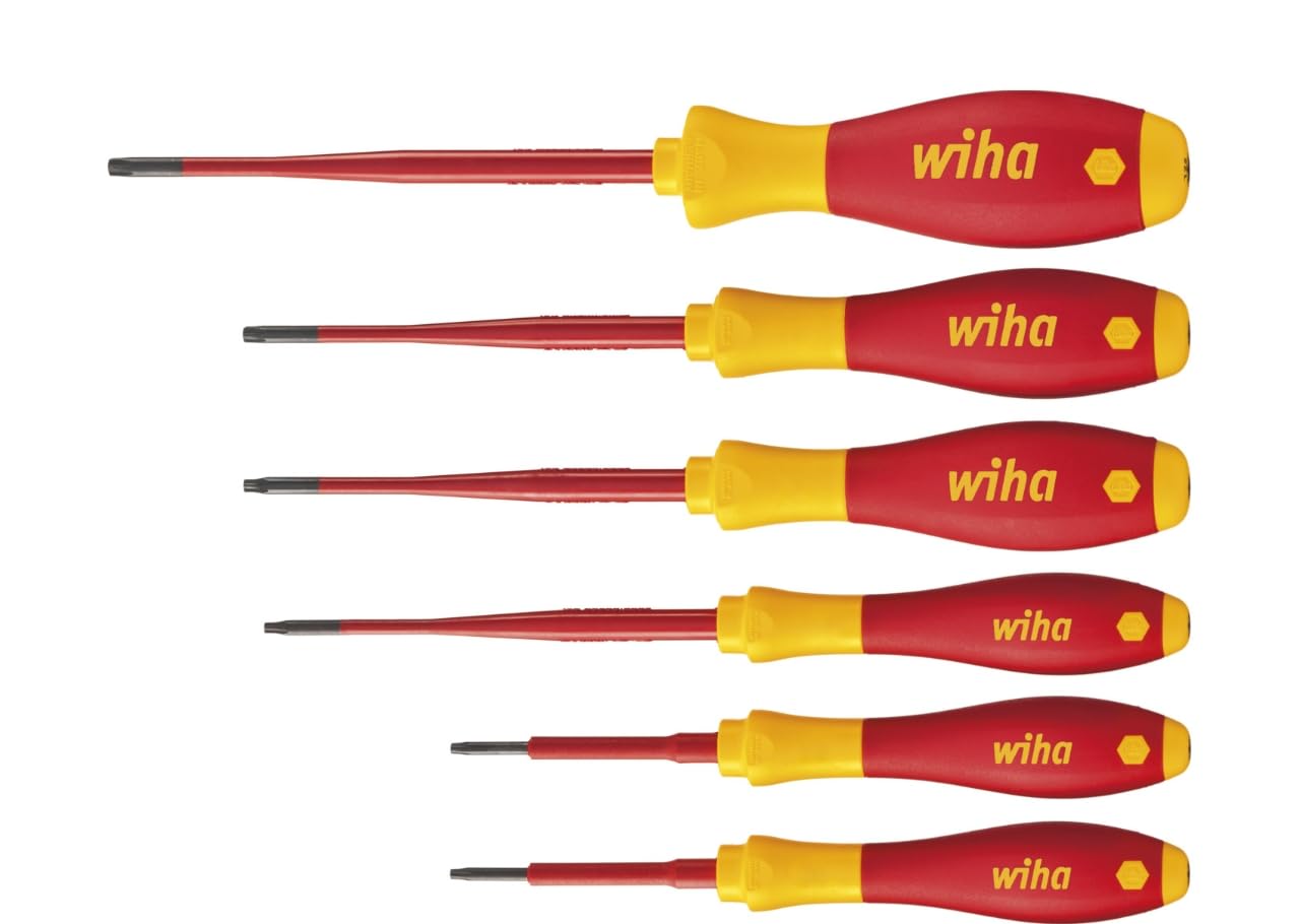 Wiha Black 36558 Softfinish® Electric Slimfix Torx® Screwdriver Set 6 Piece