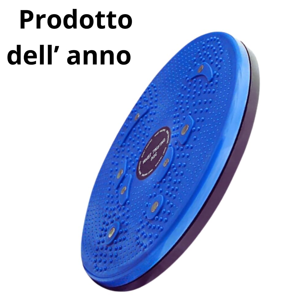 Pedana Riabilitazione functional board Torsione Busto Riabilita Modella Scolpisce Rassoda Fianchi Addome color (blu)