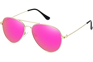 Lilly Pulitzer Classic Polarized Aviator Sunglasses for Women and Men