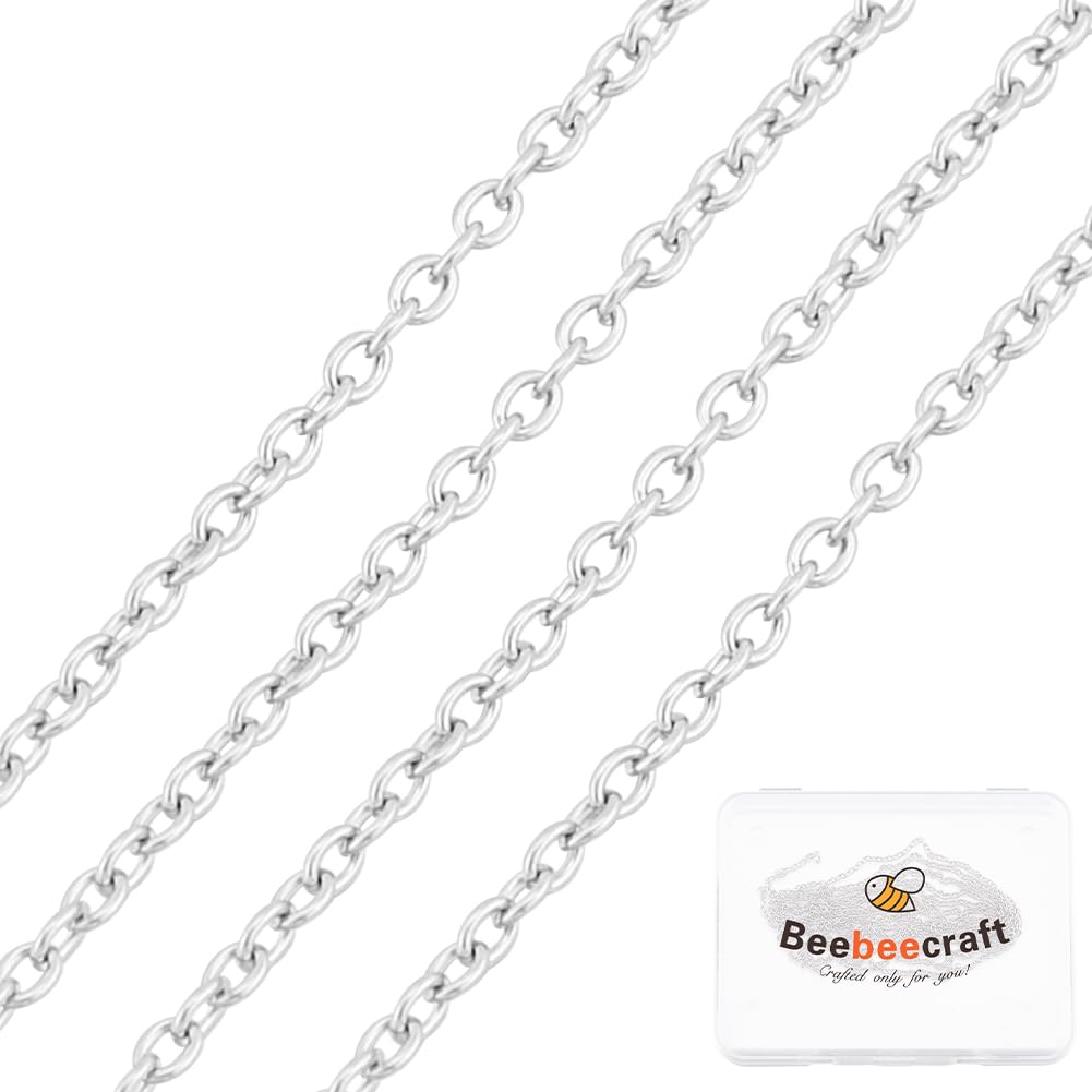 Beebeecraft 1 Boîte De 1 Chaînes Câblées En Argent Sterling