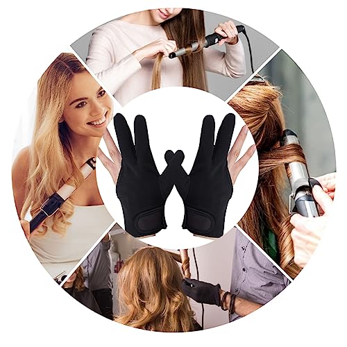 Foto von Lockenstab Handschuhe, Hitzebeständige Handschuhe Für Haarstyling, 2 Stück Professionelle Hitzebeständige Handschuhe, Professionelle Lockenstab Handschuhe, Für Haar-Werkzeuge, Lockenstab