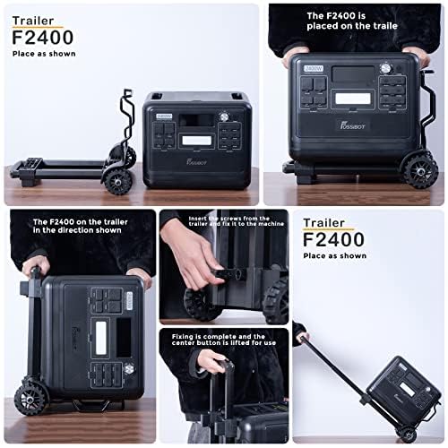 FOSSiBOT F2400 - Carro Plegable con Ruedas, Ligero, Compacto, de Carga, para Viajar, Acampar y Desplazarse