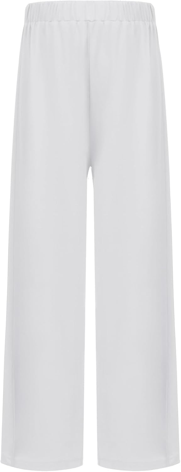 Kids Boys Girls Liturgical Worship Dance Pants Celebration of Spirit Praise Dance Palazzo Trousers for Performance