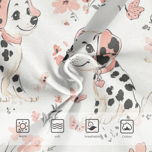Wusikd Dogs Butterfly Girls' Underwear Cotton Flowers Girls Briefs Soft Toddler Underwear 2T3
