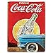 Kustom Art - Imán (imán) Serie Coke Coca-Cola estilo vintage para frigorífico/garaje/bar, impresión sobre madera, 10 x 6 cm