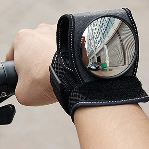Bike Rear View Mirror,Adjustable Wrist Wear Bicycle Mirror Cycling Wristband Safety Back Rear