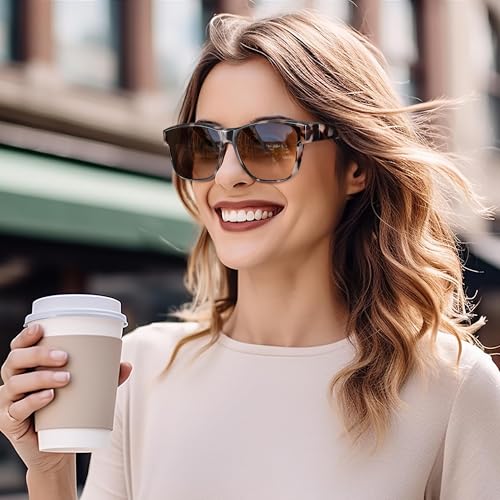 Image of Polarized Sunglasses Fit Over Glasses for Women Men | Oversized Square Sun Glasses UV400 Protection