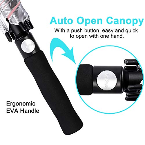 image for G4Free 68 Inch UV Protection Golf Umbrella Auto Open Extra Large Windp