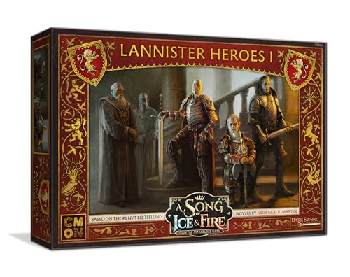A Song of Ice and Fire Tabletop Miniatures Game Lannister Heroes Set I - Command The Might of Lannister's Iconic Heroes! Strategy Game, Ages 14+, 2+ Players, 45-60 Minute Playtime, Made by CMON