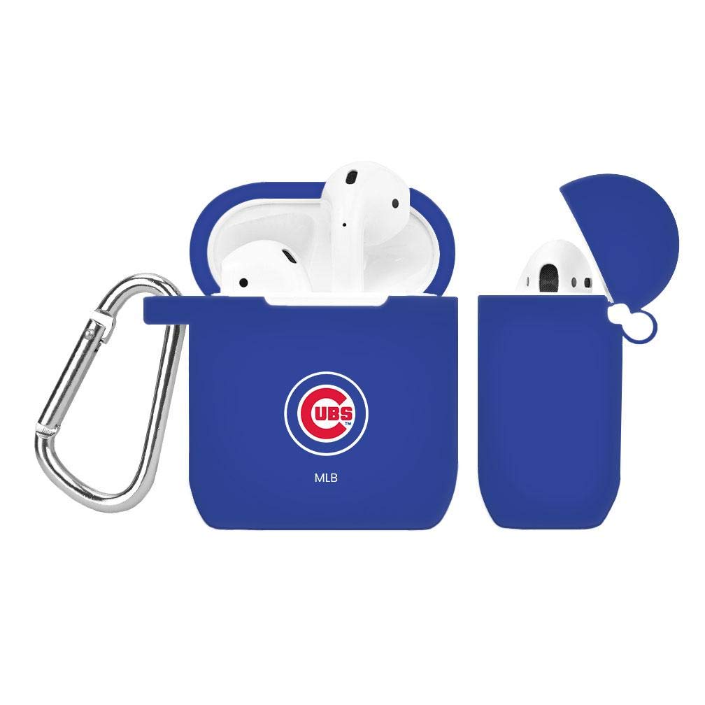 GAME TIME Chicago Cubs Silicone Case Cover Compatible with Apple AirPods Generation 1 & 2