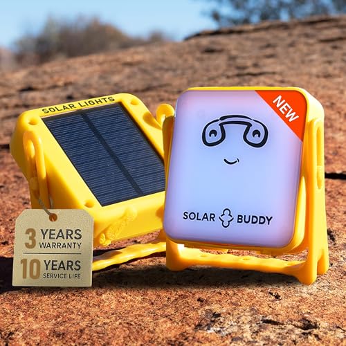 Solar Lantern, Camping Lantern, Solar Flashlight, Hurricane Lamp for Power Outages, Bedside Light, Night Light, Reading, 3-Year Warranty, 10-Year Life-100% Recyclable Plastic-Help End Energy Poverty
