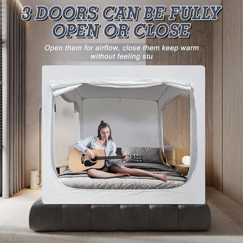 Tienda de campaña de cama interior para privacidad en dormitorios compartidos 4