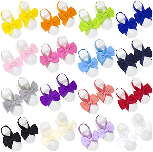 Image of Toptim Baby Girl's Barefoot Sandals Flower for Newborn Toddlers (0-3T)