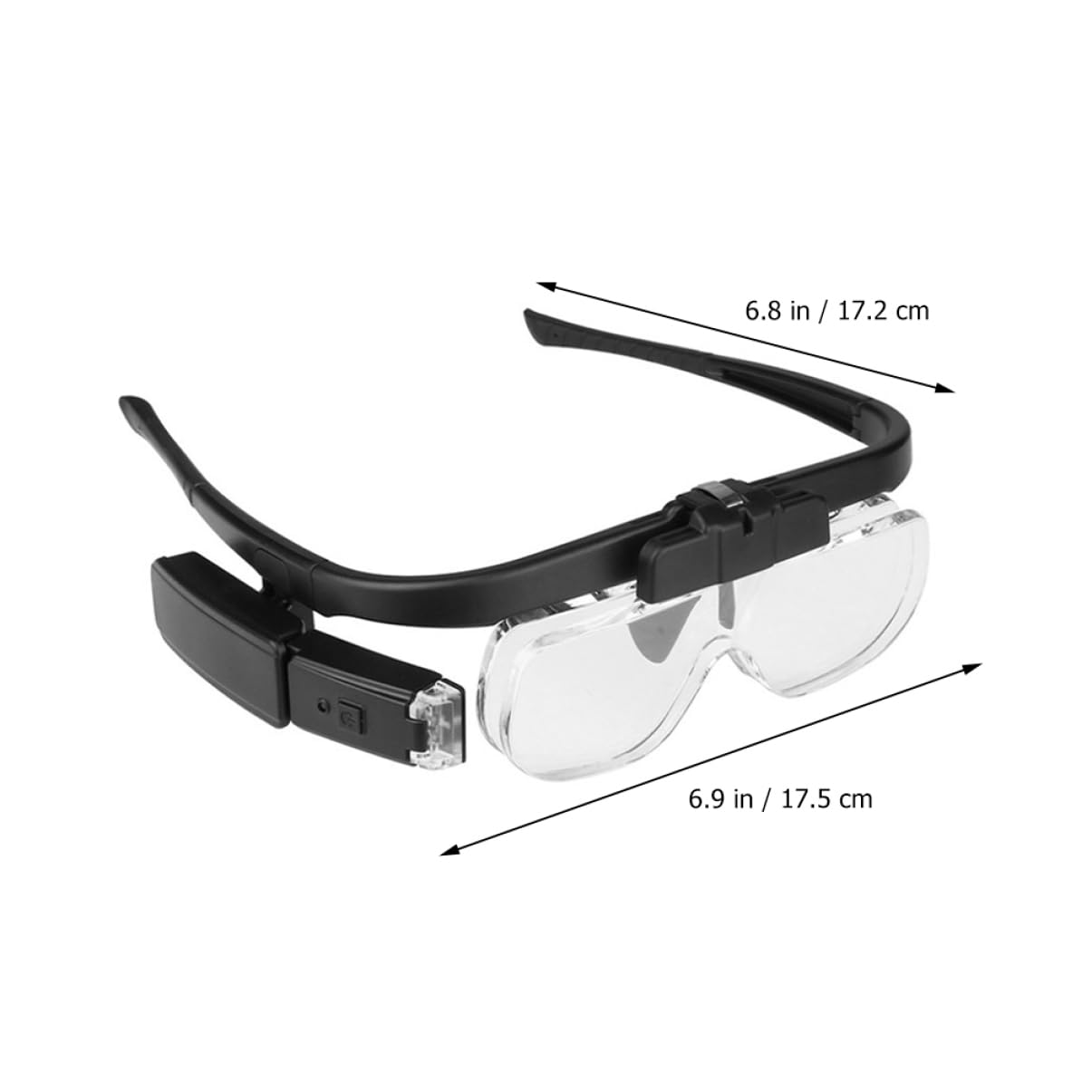 Beaupretty 1 Set Head Mounted Magnifier Kit with LED Light for Maintenance Reading Repair Ergonomic Design for Jewelers Engineers Seniors Hobbyists Versatile Viewing