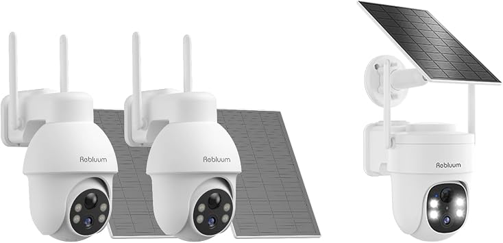 Security Camera Wireless Outdoor, 2K Solar Security Camera and 5MP Solar Camera Outdoor Wireless, Battery Powered 360PTZ Camera