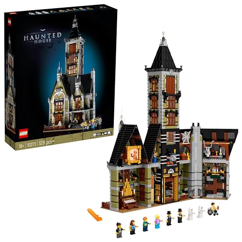 LEGO 10273 Icons Haunted House Powered Up Ready Building Set for Adults Ghost Collection Home Décor DIY Creative Activity Gift Idea