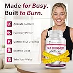 Belly Fat Burner for Women – Powerful Weight Loss Pills That Target Stubborn Belly & Thigh Fat – Thermogenic Metabolism Booster, Appetite Suppressant & Bloating Relief – Advanced Slimming Formula - Image 2