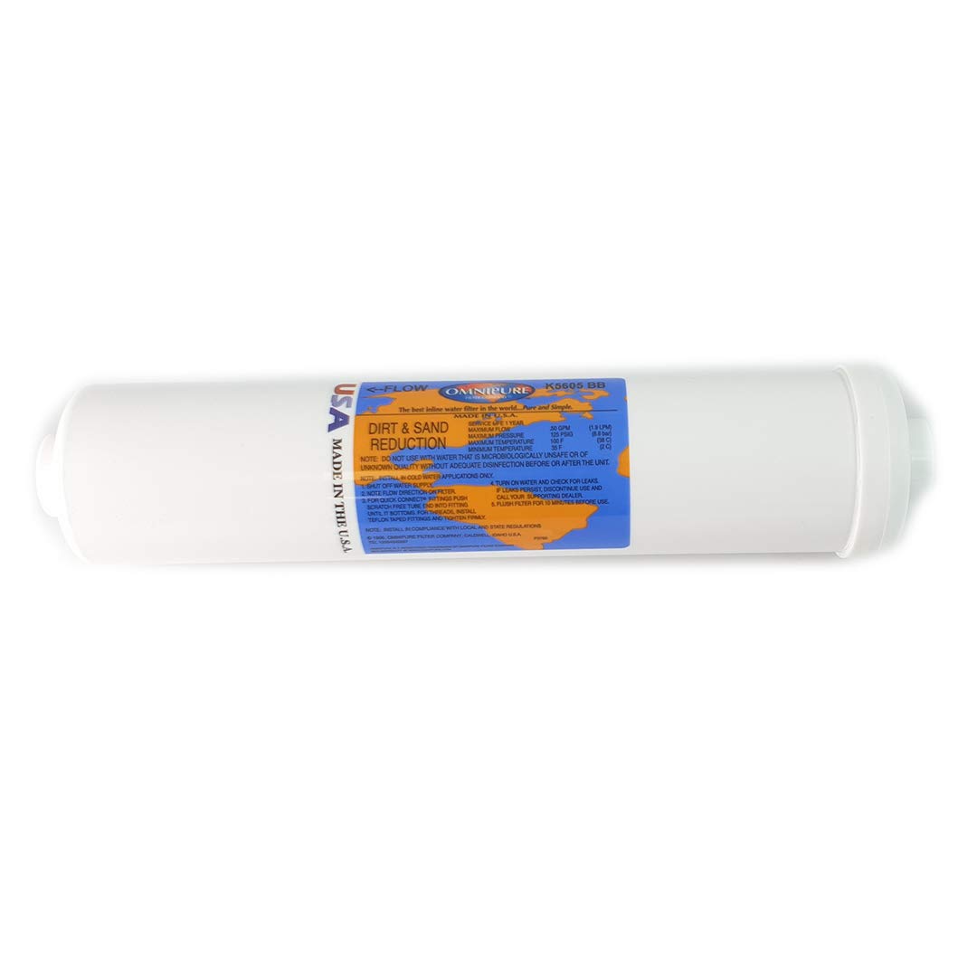 Filtro in Linea a sedimenti Omnipure K5605 BB - 1/4" FPT 2,5"x12" - 5 micron