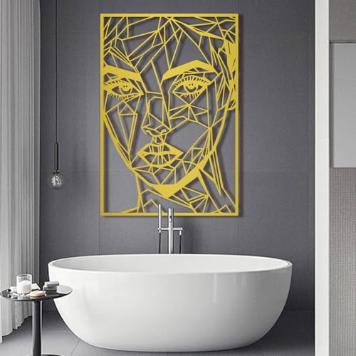 Décoration murale en métal moderne grand format pour mur vide
