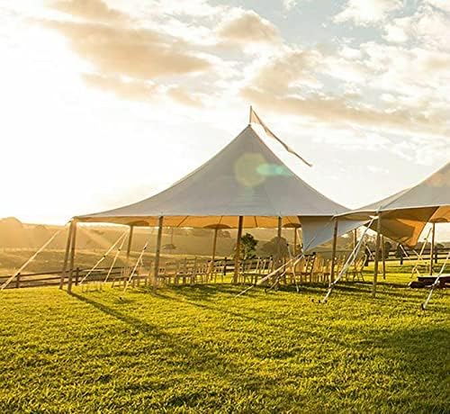 Commercial Wedding Event Beach Pool Patio Marquee Star Stretch Umbrella Tent NEW (Size: 40ft.(D) x 20ft.(H) (Cover & Poles))