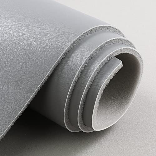 Premium Marine Vinyl Headliner Fabric - 55" Wide Waterproof PU Leather with 1/9" Foam Backing for RVs, Boats, and Home Interiors - Durable and Flexible Grey Upholstery Material