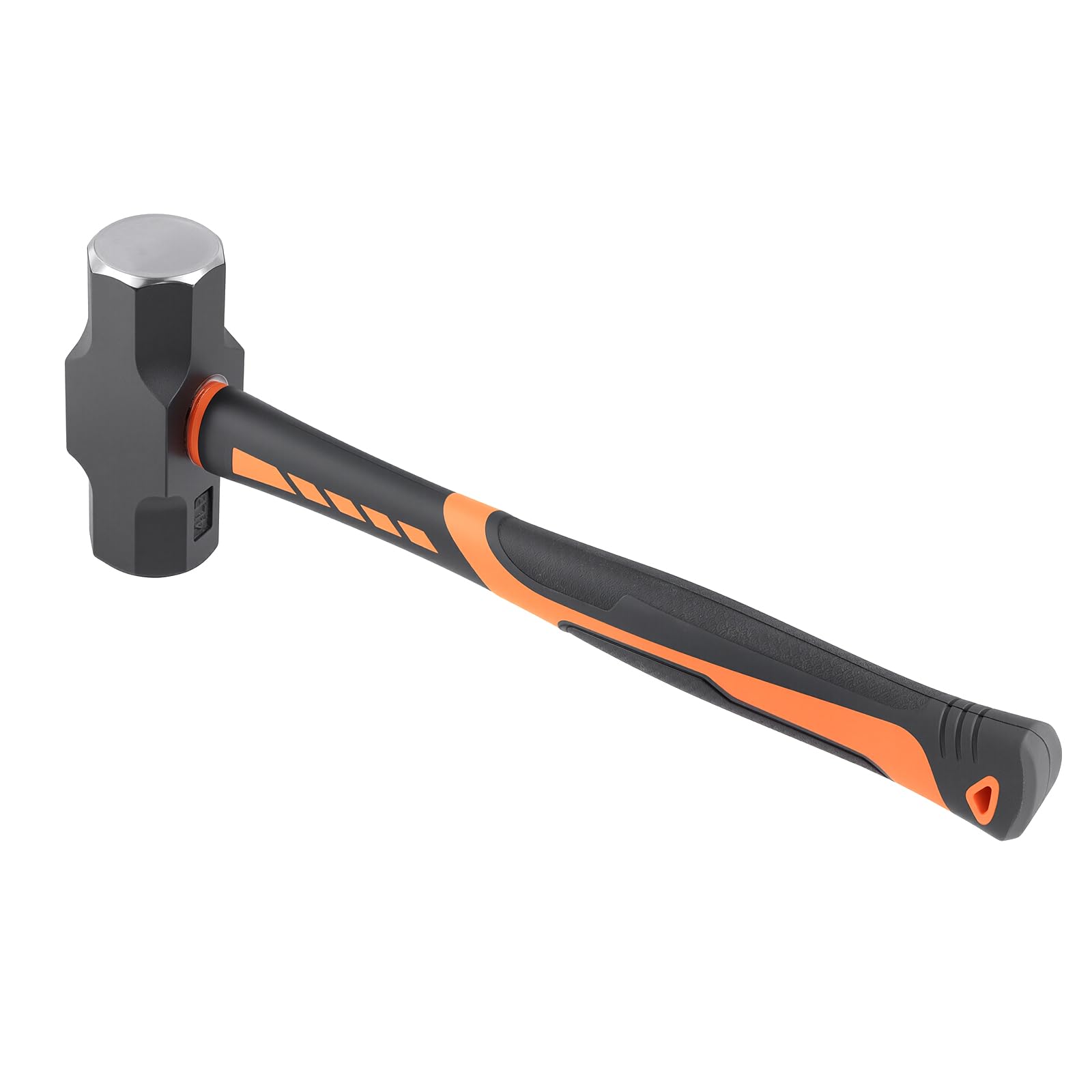 Maillet 2000 g avec manche en fibre de verre, marteau de proposition | Marteau de jardinage de haute qualité avec tête en acier au carbone de 2 kg - Avec gri antidérapant de 32 cm