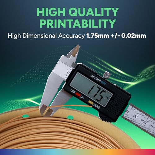 Image of OVERTURE TPU Filament 1.75mm Flexible Roll, 95A Soft 3D Printer Filament, 1kg Spool (2.2 lbs), Fit Most FDM Printer (TPU Brown)