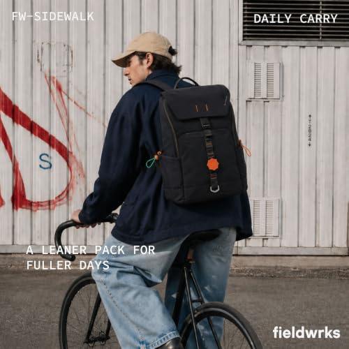 Image of Sidewalk 21L Laptop Backpack 15.6 Inch College Daily Carry | Water Resistant Easy Access Tech Slot Lightweight Nylon Padded Shoulder Straps Luggage Strap Side Bottle Pocket For Men Women