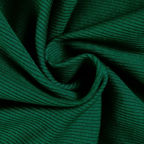 Image of Roselux Women's Summer Scoop Neck Short Sleeve T-Shirts Ribbed Knit Slim Fitted Casual Basic Top