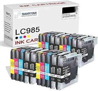 SMARTOMI LC985 LC1100 Ink Cartridges Compatible for Brother LC985 LC1100 for Brother DCP-197C 195C 375CW 6690CW 385C 585CW 145C 395CN Brother MFC-5890CN J615W 255CW 490CW 5490CN 6890CW 5895CW