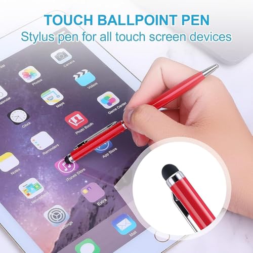 Image of Personalised Ballpoint Pen with Stylus (Blood Red)