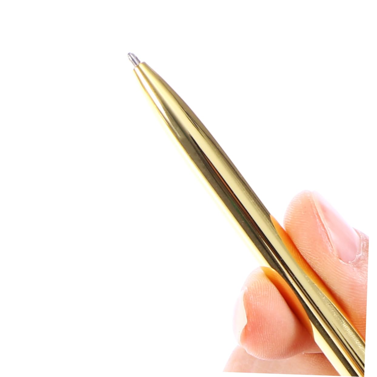 NUOBESTY 18piezas Bolígrafo De Metal Cabezas Dobles y Tinta y Elegante Para y Material Escolar Color Dorado