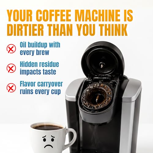 Image of Grand Cafe Keurig Cleaning Pods (20 Pack) - K Cup Cleaner & Rinse Pods for Keurig, Descaler for Coffee Machines, Coffee Maker Descaling Kit, 1.0 & 2.0 Compatible