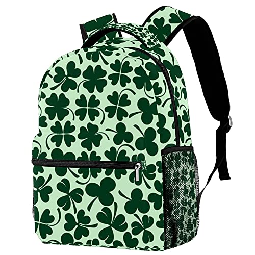 Mochilas con patrones de iconos de trébol para mujeres y hombres urbanos