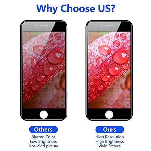 For Iphone 7 Plus Screen Replacement Black,Mobkitfp 5.5" Full Assembly Lcd Display Digitizer With Front Camera+Earpiece+Sensors+Waterproof Seal+Repair Tools+Tempered Film For A1784,A1785,A1661 (Black) #TOP1