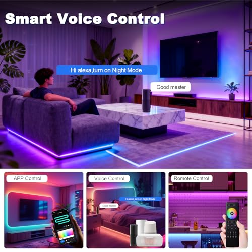 Tira de LED COB RGB 10m con Control WiFi y Alexa miniatura 5