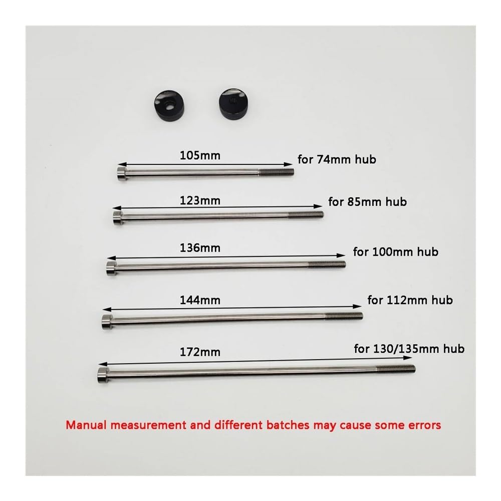 Sgancio Rapido MTB 1 pz 74 85 100 130 135mm Titanio Ti mozzo Bici ASSE for Bici Pieghevole MTB Strada Bicicletta mozzo a sgancio rapido Accessori Sgancio Rapido Bici(74mm Black)