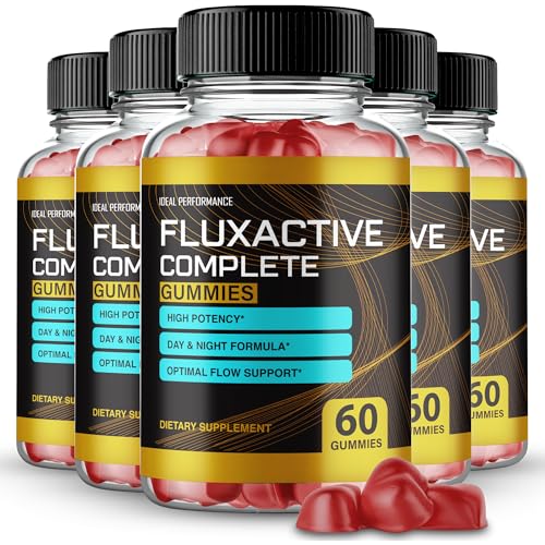 (5 Pack) Fluxactive Complete Gummies Flux Active Complete Max Strength New Ingredients (300 Gummies)