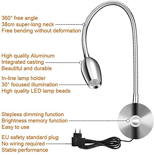 LED wand verlichting LED/3W/230V LED/6W/230V 3000K wit