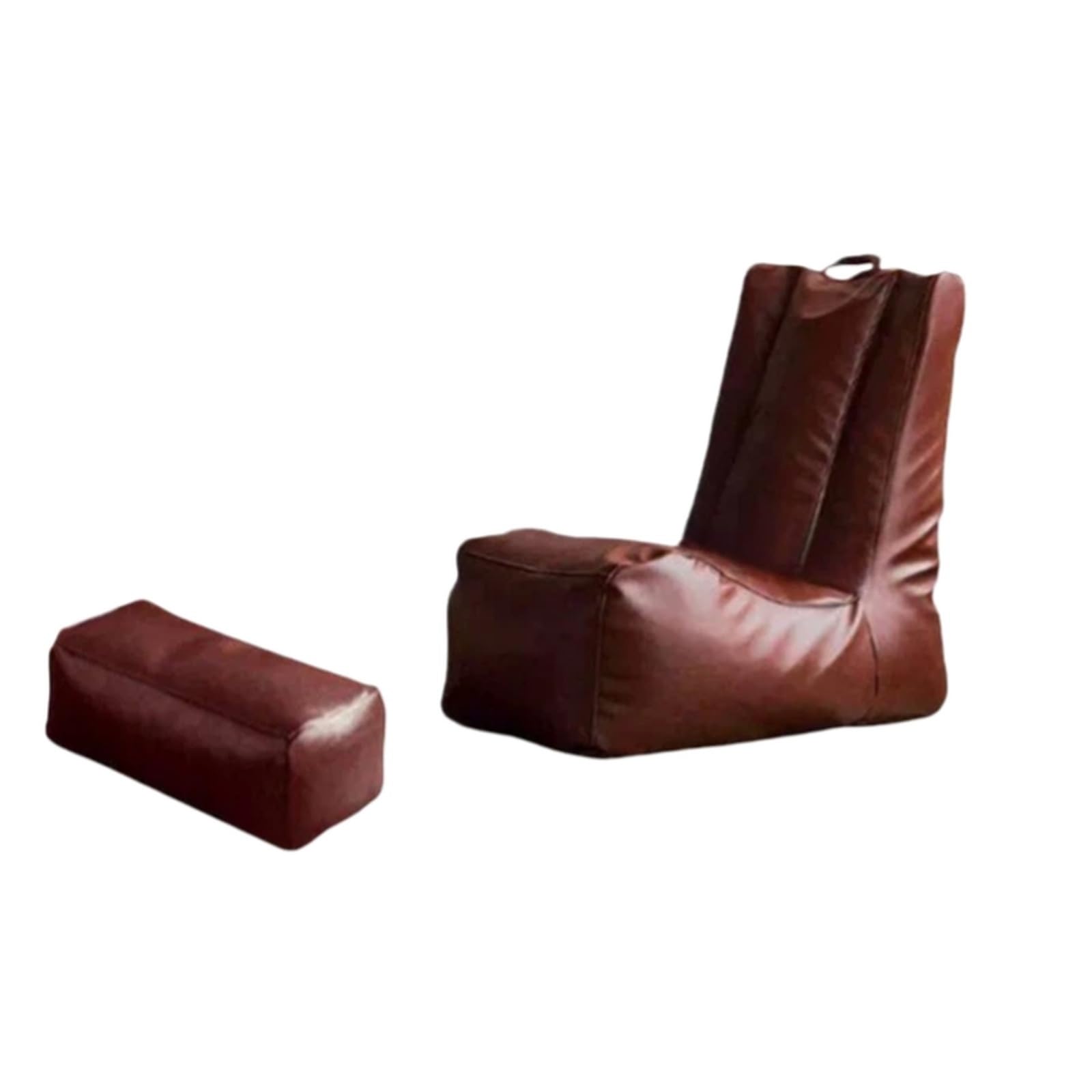 WQQYU6HKF sofa chair Single Lazy Sofa Soft Lounge Chair for Reclining Home Small Apartment living room chair(Bruin)