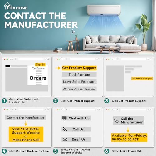 YITAHOME Mini Split AC System Components