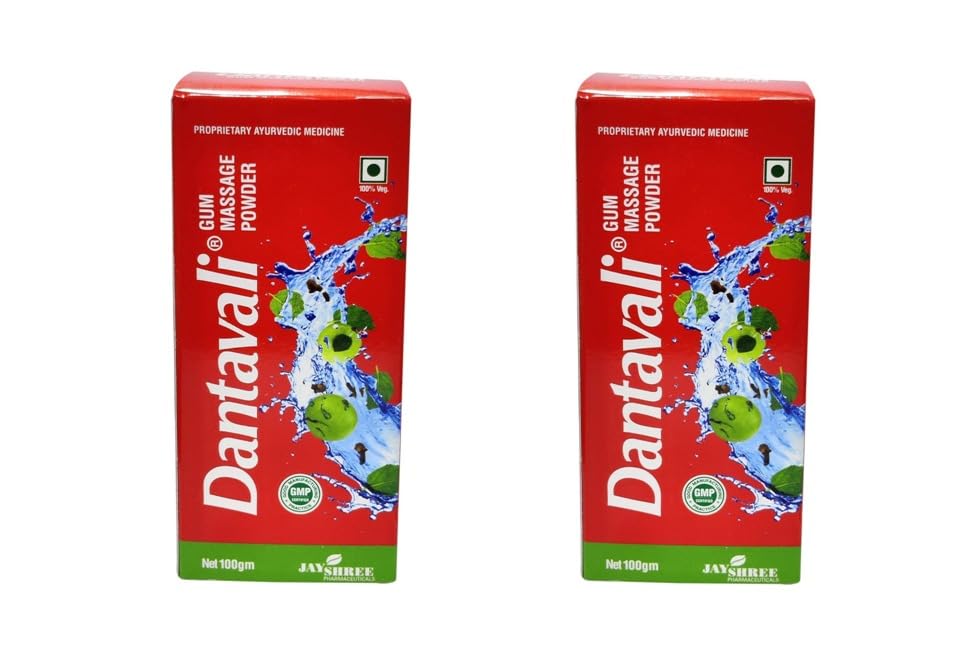 Image of Gum Massage Powder For Healthy & Strong Teeth | Complete Oral Care For Mouth, Teeth & Gums | Net Weight - 100g (Pack of 2)