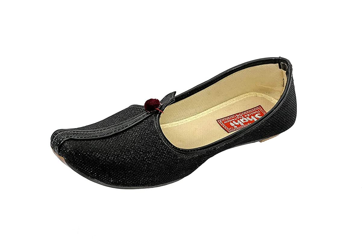 SHAHI PUNJABI FOOTWEARBlackcolor Mojari's & Punjabi Jutti for Boys