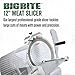 LEM Products BigBite 12 Inch Cast Aluminum Electric Meat Slicer Machine with Built-In Sharpener, Silver