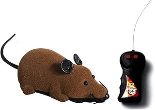 Greatstar Remote Control Rat Toy, Wireless Electronic Mouse, One Best Gift for Your Cats Dogs Pet Or Kids & Children Curious Love (Brown)