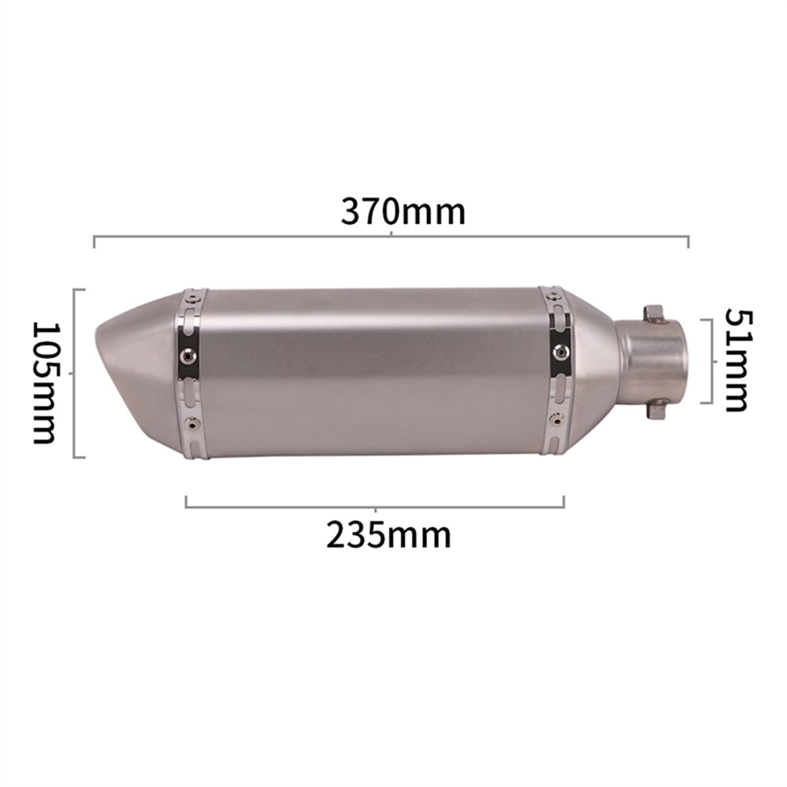 Slip On Sistema Completo Di Scarico Moto Collegamento Centrale Tubo Eliminator Migliorato In Acciaio Modificare Fuga Per Benelli TRK502 TRK 502