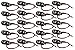 20 Pack 9V Battery Snaps with Red and Black Leads, I-Type, 9 Volt Battery Connectors by EX ELECTRONIX EXPRESS