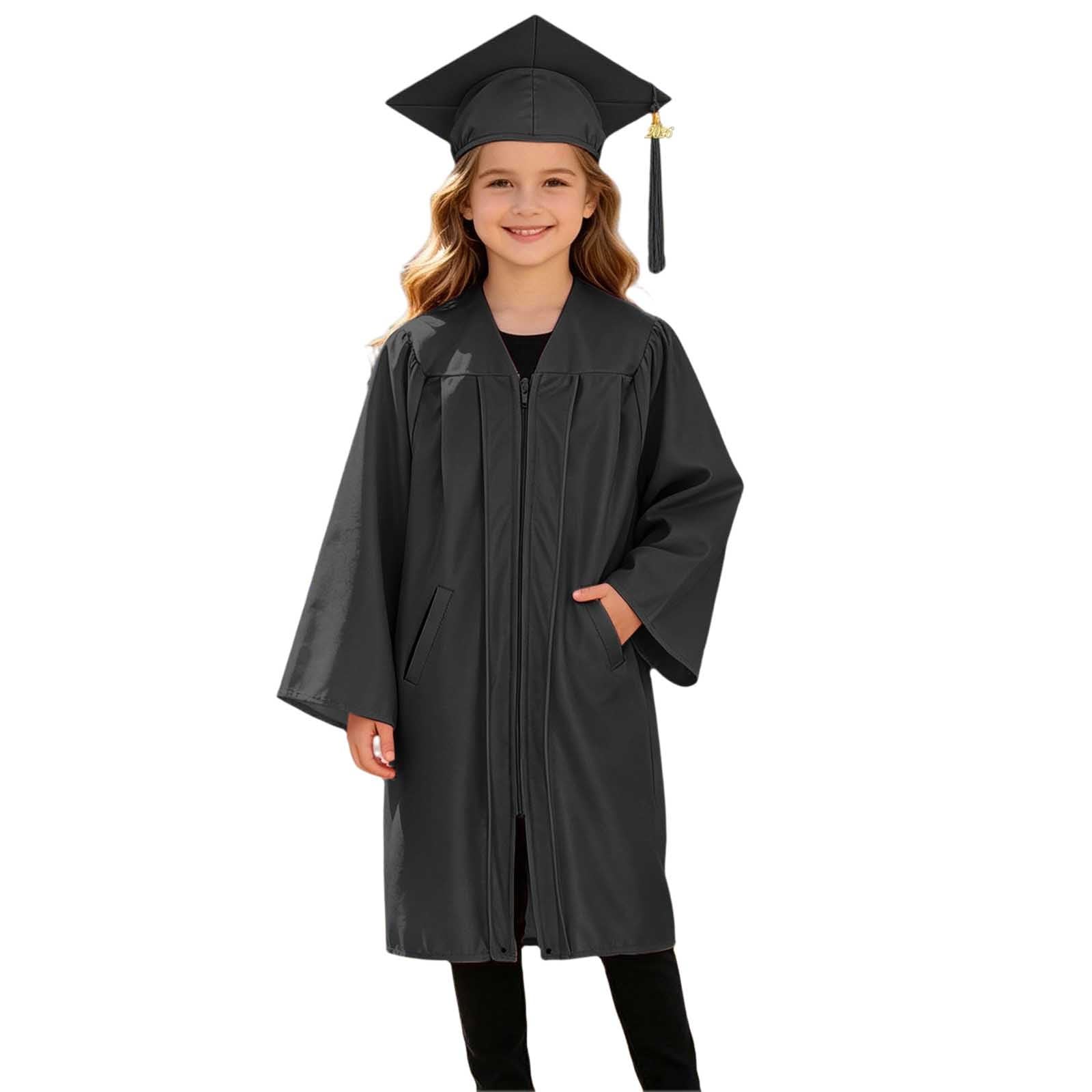 2026 Kids Graduation Cap and Gown Kindergarten Graduation Gown and Cap Set for Kids Boys Girls Preschool with Tassel - 1