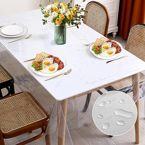 Yuragim Tovaglia trasparente, in plastica PVC